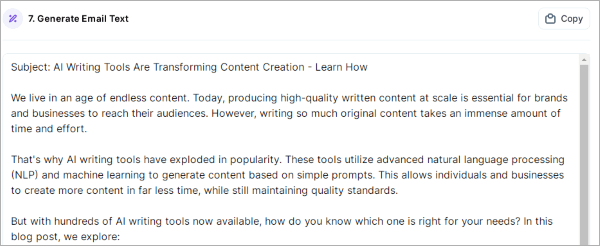 content creation