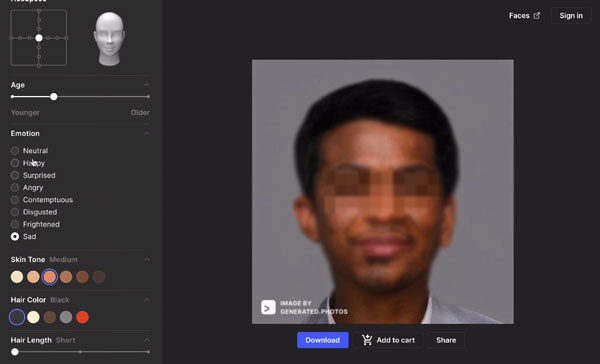 generated photos ai face maker