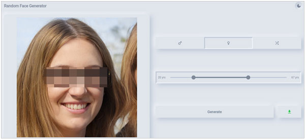 github random face generator