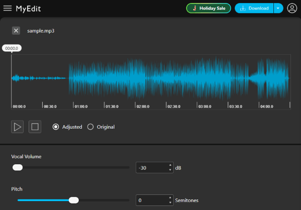 myedit vocal remover
