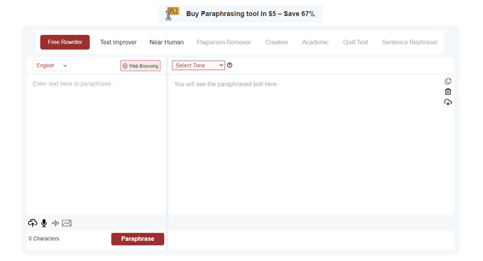 paraphrasing tool ai