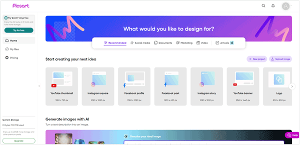 picsart text to image ai tool