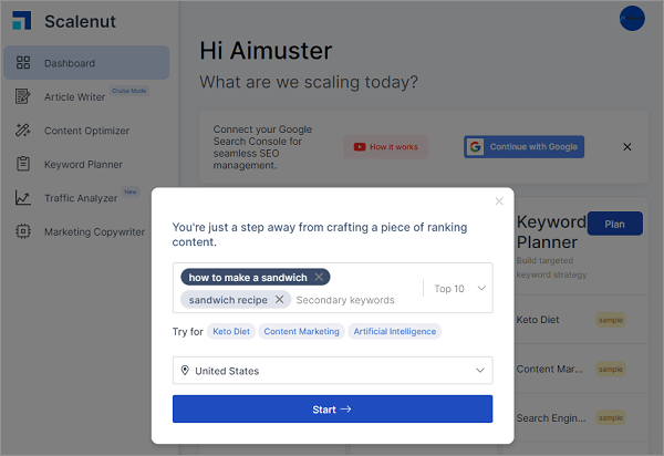 scalenut article writer