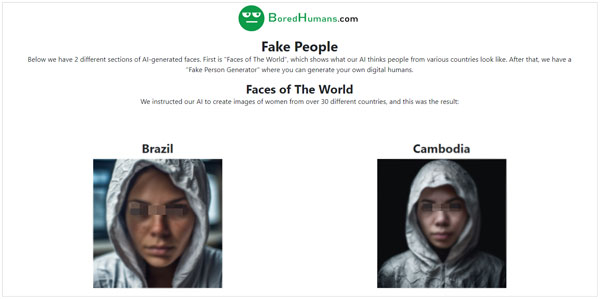 human face generator