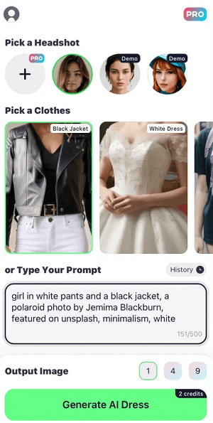 urdress ai dress room