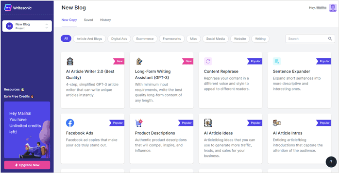 use writesonic to to?write?essays